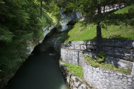 Pivka river ponor