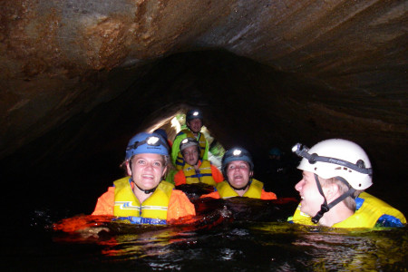 Cave Float through Garnet Cave on Adventure Tour