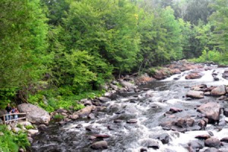 Sawmill Waterfalls and Stone Bridge Cave Entrance