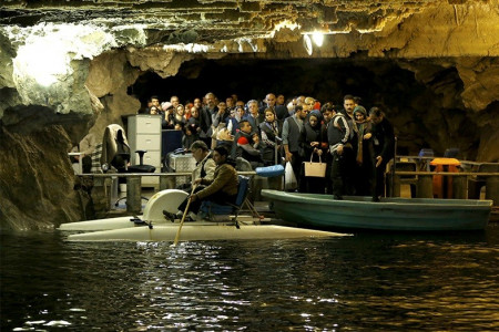 ALISADR CAVE. IRAN.HAMEDAN